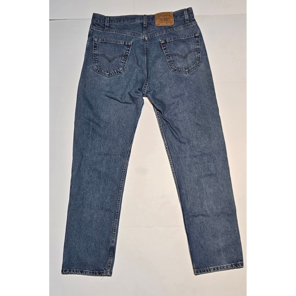 Vintage Y2K Levis 505 Jeans Mens 36x32 Made USA Regular Fit Straight Leg 2002 - Picture 5 of 7